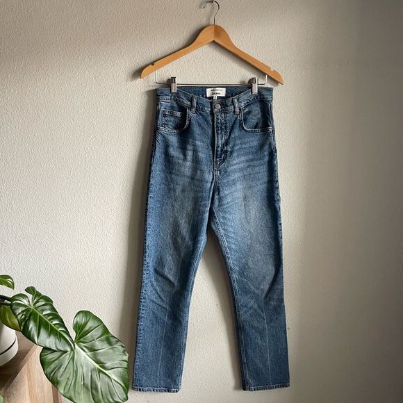 Reformation Liza Ultra High Rise Straight Jeans in Malta - Picture 1 of 9